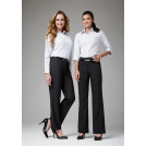 Biz Classic Womens Flat Front Pants